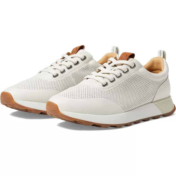 imageJohnston amp Murphy Mens Kinnon Perfed Jogger Shoes  Mens Walking Shoes Casual Shoes for Men Sneakers for Men Lace Sneakers EVA Cushioned Footbed amp Rubber SoleWhite Full Grain