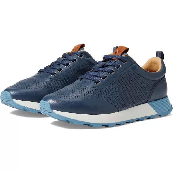 imageJohnston amp Murphy Mens Kinnon Perfed Jogger Shoes  Mens Walking Shoes Casual Shoes for Men Sneakers for Men Lace Sneakers EVA Cushioned Footbed amp Rubber SoleNavy Full Grain