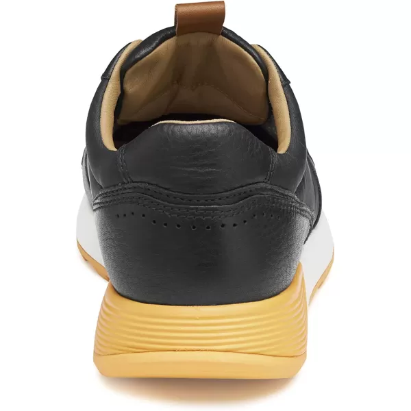 imageJohnston amp Murphy Mens Kinnon UThroat Shoes  Mens Walking Shoes Casual Sneakers EVA Cushioned Footbed Rubber SoleBlack Full GrainRecycled Polyester