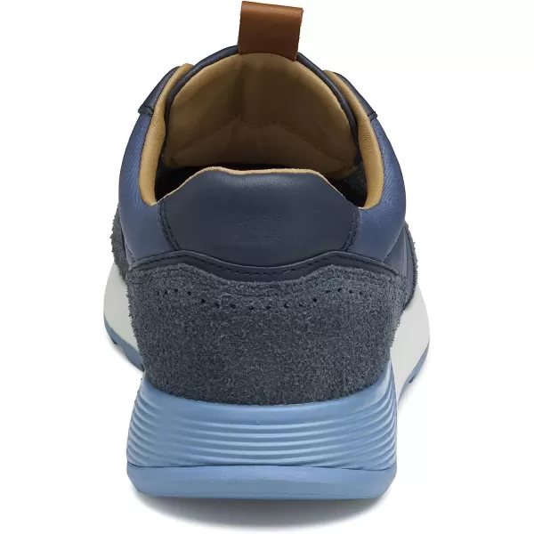 imageJohnston amp Murphy Mens Kinnon UThroat Shoes  Mens Walking Shoes Casual Sneakers EVA Cushioned Footbed Rubber SoleNavy SuedeRecycled Polyester
