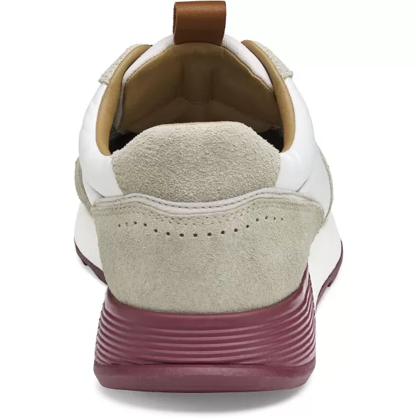 imageJohnston amp Murphy Mens Kinnon UThroat Shoes  Mens Walking Shoes Casual Sneakers EVA Cushioned Footbed Rubber SoleWhite SuedeRecycled Polyester