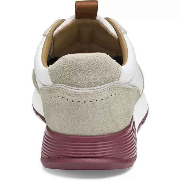 imageJohnston amp Murphy Mens Kinnon UThroat Shoes  Mens Walking Shoes Casual Sneakers EVA Cushioned Footbed Rubber SoleWhite SuedeRecycled Polyester