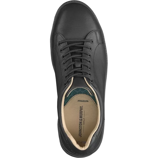 imageJohnston amp Murphy Mens McGuffey GL1 Hybrid LacetoToe Golf Shoe  Waterproof Construction  Superior Cushioning  HybridLug Rubber SoleBlack Full Grain