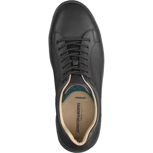imageJohnston amp Murphy Mens McGuffey GL1 Hybrid LacetoToe Golf Shoe  Waterproof Construction  Superior Cushioning  HybridLug Rubber SoleBlack Full Grain