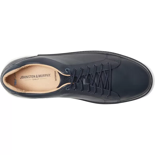 imageJohnston amp Murphy Mens McGuffey GL1 Hybrid LacetoToe Golf Shoe  Waterproof Construction  Superior Cushioning  HybridLug Rubber SoleNavy Full Grain