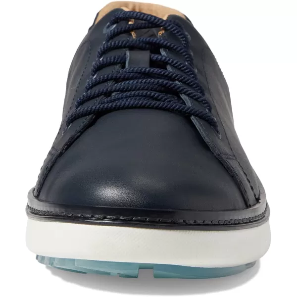 imageJohnston amp Murphy Mens McGuffey GL1 Hybrid LacetoToe Golf Shoe  Waterproof Construction  Superior Cushioning  HybridLug Rubber SoleNavy Full Grain