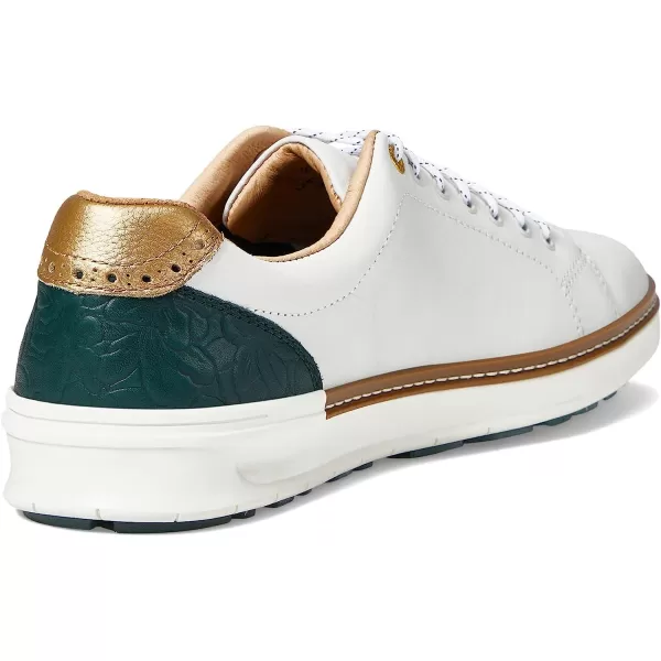 imageJohnston amp Murphy Mens McGuffey GL1 Hybrid LacetoToe Golf Shoe  Waterproof Construction  Superior Cushioning  HybridLug Rubber SoleWhite Full Grain