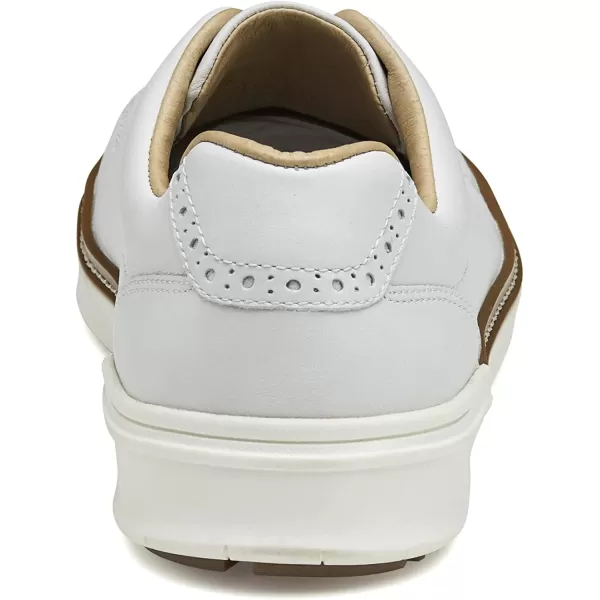 imageJohnston amp Murphy Mens McGuffey GL1 Hybrid LacetoToe Golf Shoe  Waterproof Construction  Superior Cushioning  HybridLug Rubber SoleWhite Waterproof Full Grain