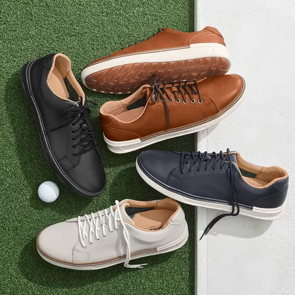 imageJohnston amp Murphy Mens McGuffey GL1 Hybrid LacetoToe Golf Shoe  Waterproof Construction  Superior Cushioning  HybridLug Rubber SoleWhite Waterproof Full Grain