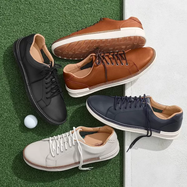 imageJohnston amp Murphy Mens McGuffey GL1 Hybrid LacetoToe Golf Shoe  Waterproof Construction  Superior Cushioning  HybridLug Rubber SoleWhite Waterproof Full Grain