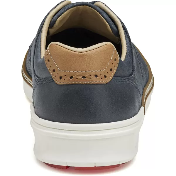 imageJohnston amp Murphy Mens McGuffey GL2 Hybrid Golf Shoe  Waterproof Construction  Superior Cushioning  HybridLug Rubber SoleNavy Oiled Embossed Full Grain
