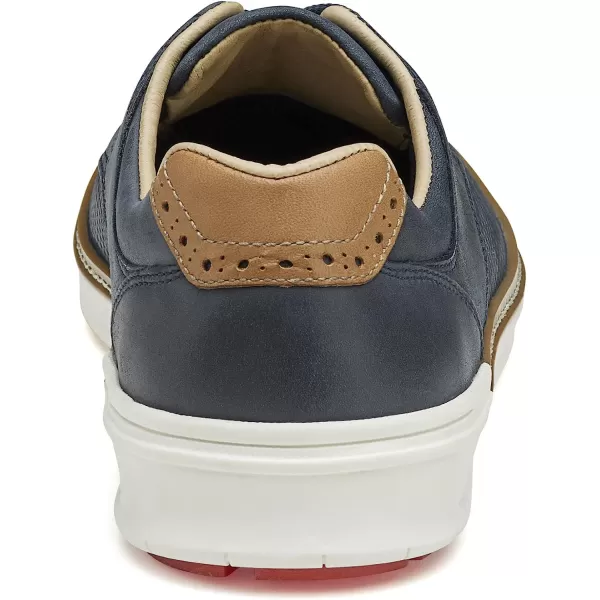imageJohnston amp Murphy Mens McGuffey GL2 Hybrid Golf Shoe  Waterproof Construction  Superior Cushioning  HybridLug Rubber SoleNavy Oiled Embossed Full Grain