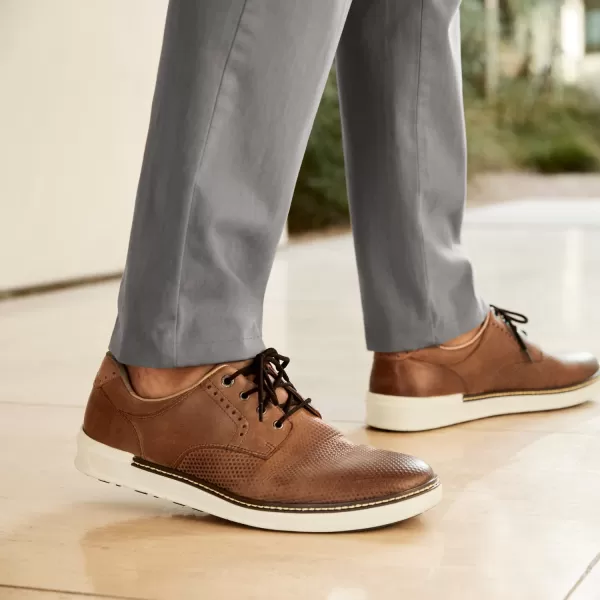 imageJohnston amp Murphy Mens McGuffey GL2 Hybrid Golf Shoe  Waterproof Construction  Superior Cushioning  HybridLug Rubber SoleTan Oiled Embossed Full Grain
