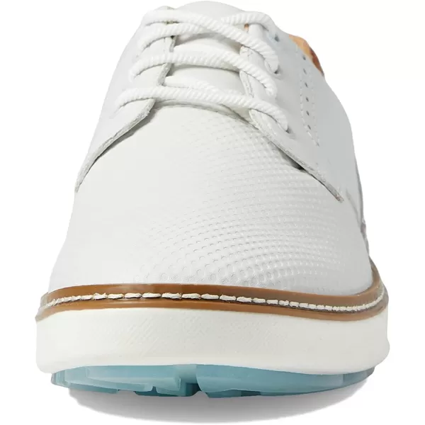imageJohnston amp Murphy Mens McGuffey GL2 Hybrid Golf Shoe  Waterproof Construction  Superior Cushioning  HybridLug Rubber SoleWhite Embossed Full Grain