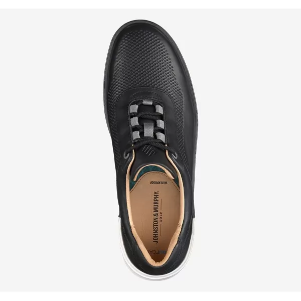 imageJohnston amp Murphy Mens McGuffey GL4 Hybrid UThroat Shoes  Casual Shoes for Men Fully Waterproof Construction Mens Sneakers TRUFOAM Footbed amp Rubber SoleBlack Full Grain