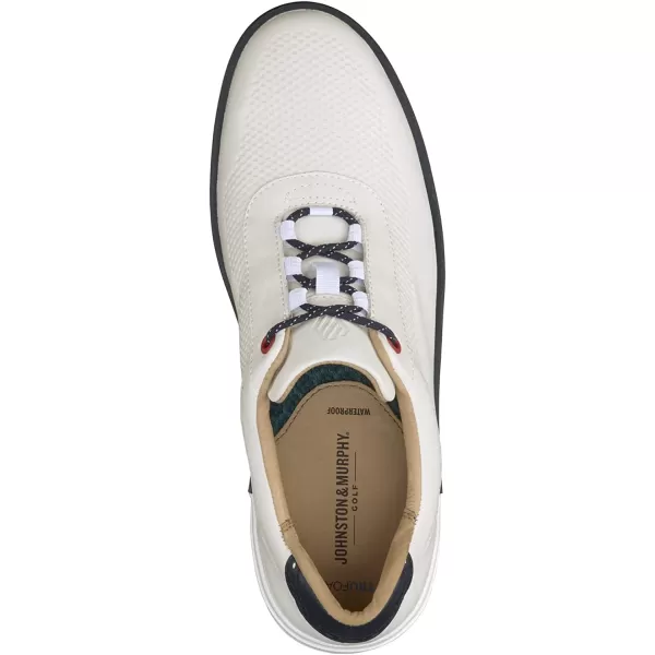 imageJohnston amp Murphy Mens McGuffey GL4 Hybrid UThroat Shoes  Casual Shoes for Men Fully Waterproof Construction Mens Sneakers TRUFOAM Footbed amp Rubber SoleWhite Full Grain