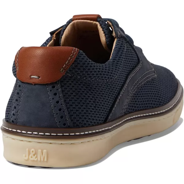 imageJohnston amp Murphy Mens McGuffey Knit Saddle Shoe  Casual Shoes for Men Sneakers for Men Lace Sneakers Mens Fashion Sneakers Athletic Construction amp Rubber SoleNavy KnitNubuck