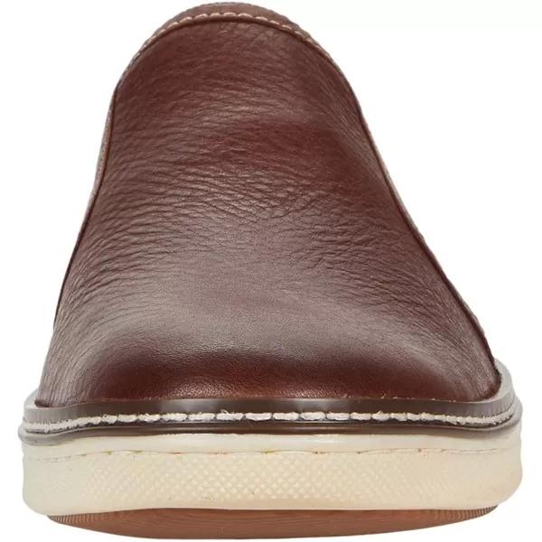 imageJohnston amp Murphy Mens McGuffey Skull Embossed SlipOn Shoe  Cushioned Insole  Skeletal Leather LiningDark Brown Full Grain