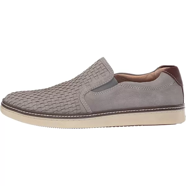 imageJohnston amp Murphy Mens McGuffey Woven SlipOn Shoe nbspClassic Lightweight SneakerGray Tumbled Nubuck