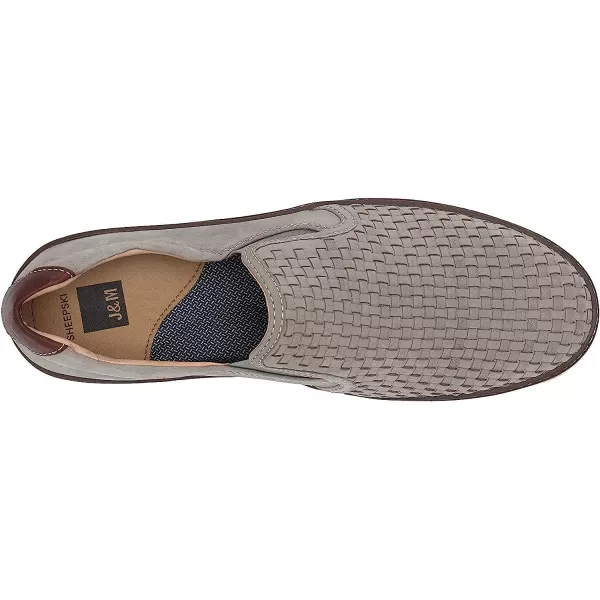 imageJohnston amp Murphy Mens McGuffey Woven SlipOn Shoe nbspClassic Lightweight SneakerGray Tumbled Nubuck