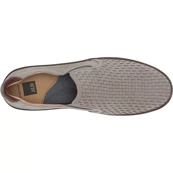 imageJohnston amp Murphy Mens McGuffey Woven SlipOn Shoe nbspClassic Lightweight SneakerGray Tumbled Nubuck