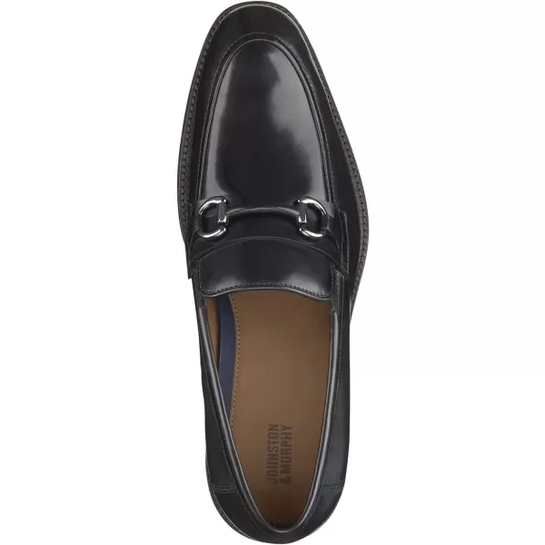 imageJohnston amp Murphy Mens Meade Bit Shoe  Mens Dress Shoes Dress Shoes for Men Italian Leather Shoes Loafers for Men Mens Work Shoes Cushioned Insole amp Rubber SoleBlack Full Grain