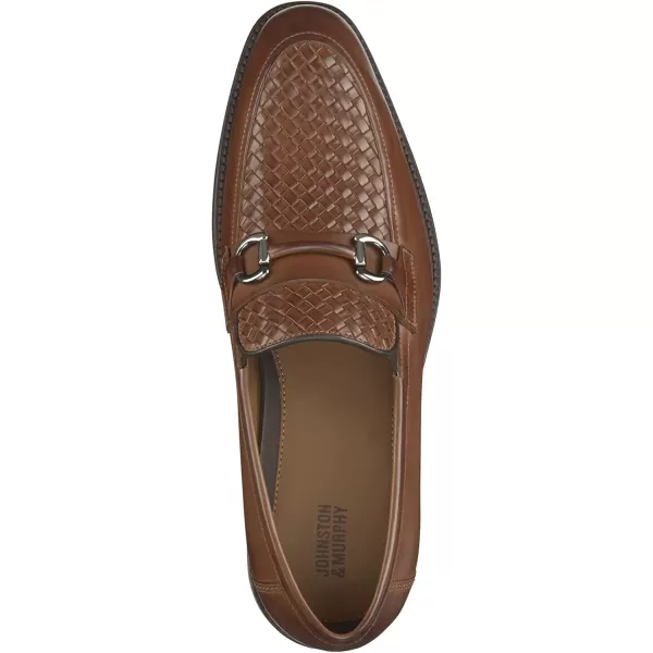 imageJohnston amp Murphy Mens Meade Bit Shoe  Mens Dress Shoes Dress Shoes for Men Italian Leather Shoes Loafers for Men Mens Work Shoes Cushioned Insole amp Rubber SoleTan Woven Full Grain