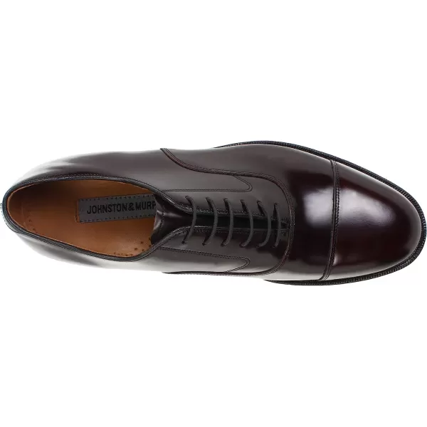 imageJohnston amp Murphy Mens Melton Cap Toe  Formal Dress ShoeBurgundy Calfskin
