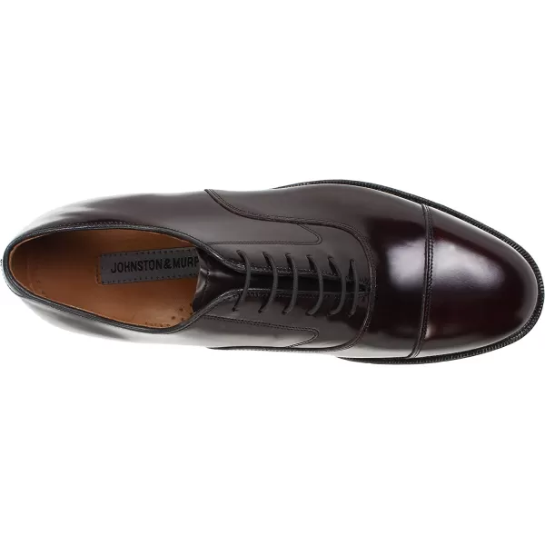 imageJohnston amp Murphy Mens Melton Cap Toe  Formal Dress ShoeBurgundy Calfskin