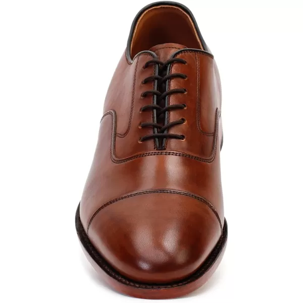 imageJohnston amp Murphy Mens Melton Cap Toe  Formal Dress ShoeTan Calfskin