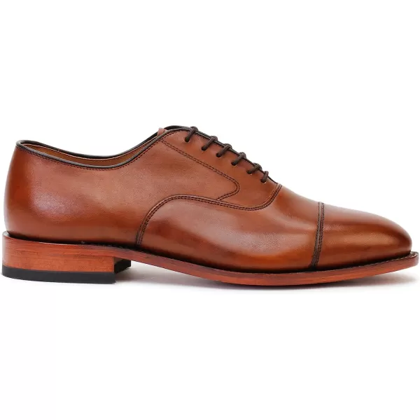imageJohnston amp Murphy Mens Melton Cap Toe  Formal Dress ShoeTan Calfskin
