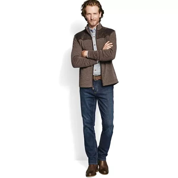 imageJohnston amp Murphy Mens QuiltedYoke FullZipBrown