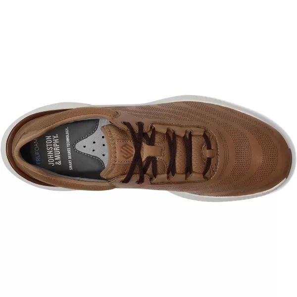 imageJohnston amp Murphy Mens RT1Luxe  Sneakers for Men Mens Fashion Sneakers Mens Casual Shoes TemperatureRegulating Comfort Removable EVA Cushioned FootbedTan Full Grain