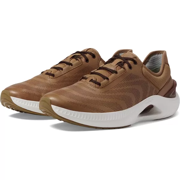 imageJohnston amp Murphy Mens RT1Luxe  Sneakers for Men Mens Fashion Sneakers Mens Casual Shoes TemperatureRegulating Comfort Removable EVA Cushioned FootbedTan Full Grain