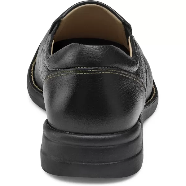 imageJohnston amp Murphy Mens Shuler Moc Toe SlipOn Shoe  Cushioned Footbed  FullGrain Leather  Rubber Sole  Padded Collar  Superior ComfortBlack Full Grain