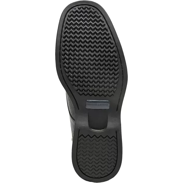 imageJohnston amp Murphy Mens Shuler Moc Toe SlipOn Shoe  Cushioned Footbed  FullGrain Leather  Rubber Sole  Padded Collar  Superior ComfortBlack Full Grain