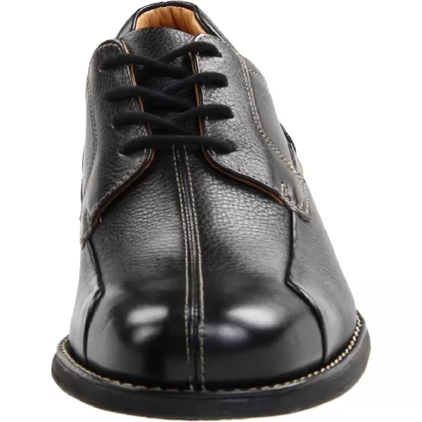imageJohnston amp Murphy Mens Shuler Moc Toe SlipOn Shoe  Cushioned Footbed  FullGrain Leather  Rubber Sole  Padded Collar  Superior ComfortBlack Tumbled Calf