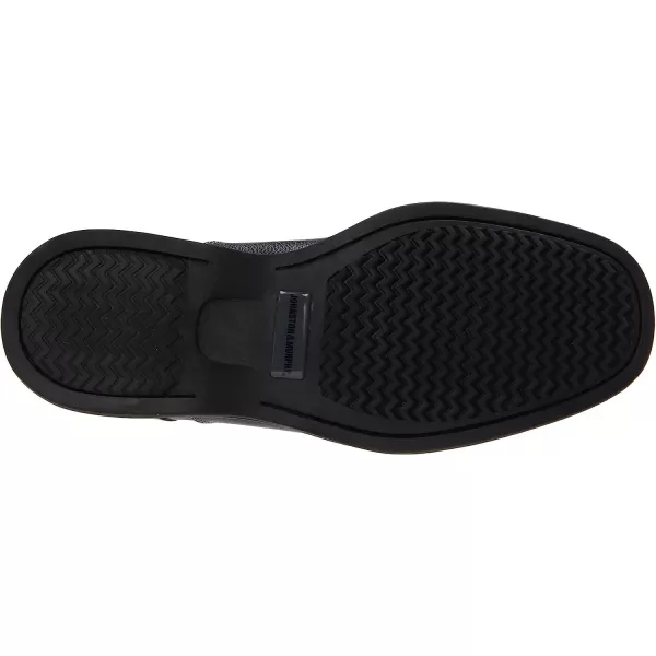 imageJohnston amp Murphy Mens Shuler Moc Toe SlipOn Shoe  Cushioned Footbed  FullGrain Leather  Rubber Sole  Padded Collar  Superior ComfortBlack Tumbled Calf