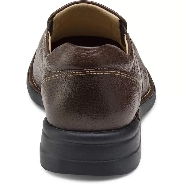 imageJohnston amp Murphy Mens Shuler Moc Toe SlipOn Shoe  Cushioned Footbed  FullGrain Leather  Rubber Sole  Padded Collar  Superior ComfortBrown Full Grain
