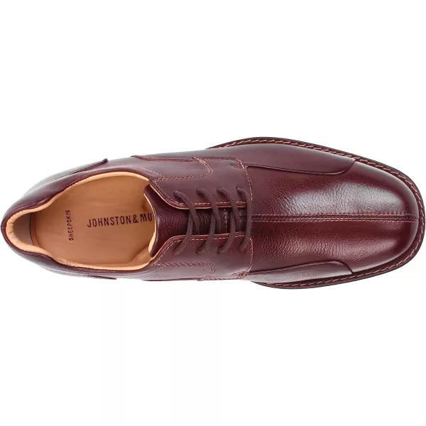 imageJohnston amp Murphy Mens Shuler Moc Toe SlipOn Shoe  Cushioned Footbed  FullGrain Leather  Rubber Sole  Padded Collar  Superior ComfortDark Brown Tumbled Calf