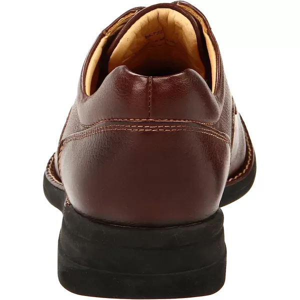 imageJohnston amp Murphy Mens Shuler Moc Toe SlipOn Shoe  Cushioned Footbed  FullGrain Leather  Rubber Sole  Padded Collar  Superior ComfortDark Brown Tumbled Calf
