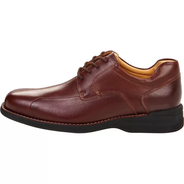 imageJohnston amp Murphy Mens Shuler Moc Toe SlipOn Shoe  Cushioned Footbed  FullGrain Leather  Rubber Sole  Padded Collar  Superior ComfortDark Brown Tumbled Calf