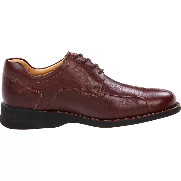 imageJohnston amp Murphy Mens Shuler Moc Toe SlipOn Shoe  Cushioned Footbed  FullGrain Leather  Rubber Sole  Padded Collar  Superior ComfortDark Brown Tumbled Calf