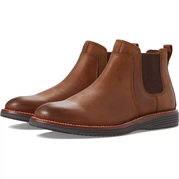 imageJohnston amp Murphy Mens Upton Chelsea Boot  Casual Boots for Men  Full Grain Leather Shoes  Breathable Mesh Lining  Removable Memory Foam Cushioned InsoleBrown Oiled Full Grain