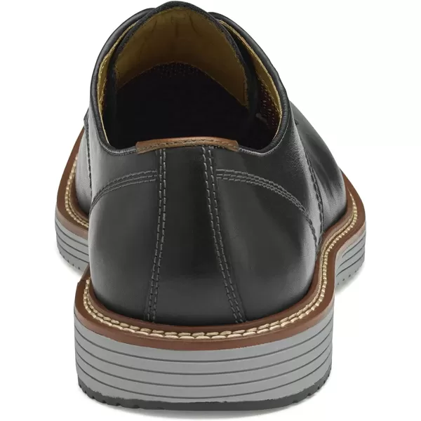 imageJohnston amp Murphy Mens Upton Plain Toe Shoe  Leather Mesh Lining  Memory Foam Cushioned InsoleBlack Full Grain