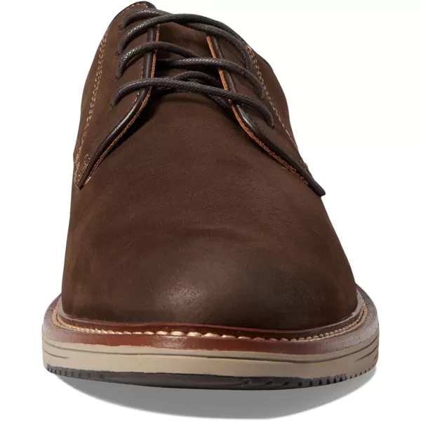 imageJohnston amp Murphy Mens Upton Plain Toe Shoe  Leather Mesh Lining  Memory Foam Cushioned InsoleDark Brown Nubuck