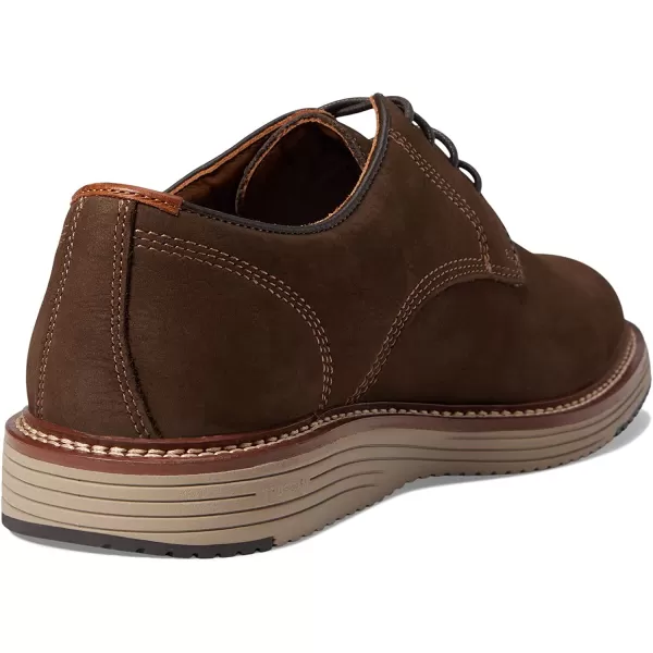 imageJohnston amp Murphy Mens Upton Plain Toe Shoe  Leather Mesh Lining  Memory Foam Cushioned InsoleDark Brown Nubuck