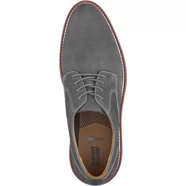 imageJohnston amp Murphy Mens Upton Plain Toe Shoe  Leather Mesh Lining  Memory Foam Cushioned InsoleGray Nubuck