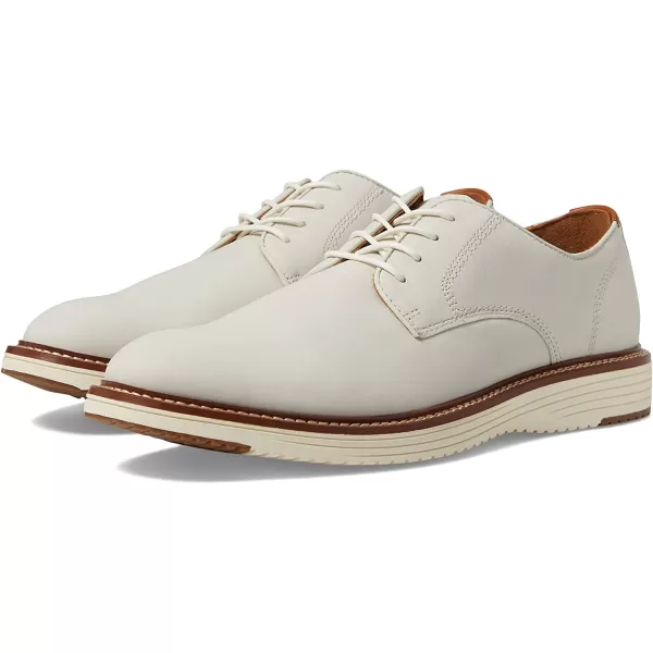 imageJohnston amp Murphy Mens Upton Plain Toe Shoe  Leather Mesh Lining  Memory Foam Cushioned InsoleWhite Tumbled Nubuck
