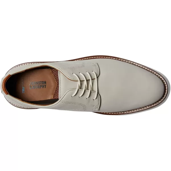 imageJohnston amp Murphy Mens Upton Plain Toe Shoe  Leather Mesh Lining  Memory Foam Cushioned InsoleWhite Tumbled Nubuck